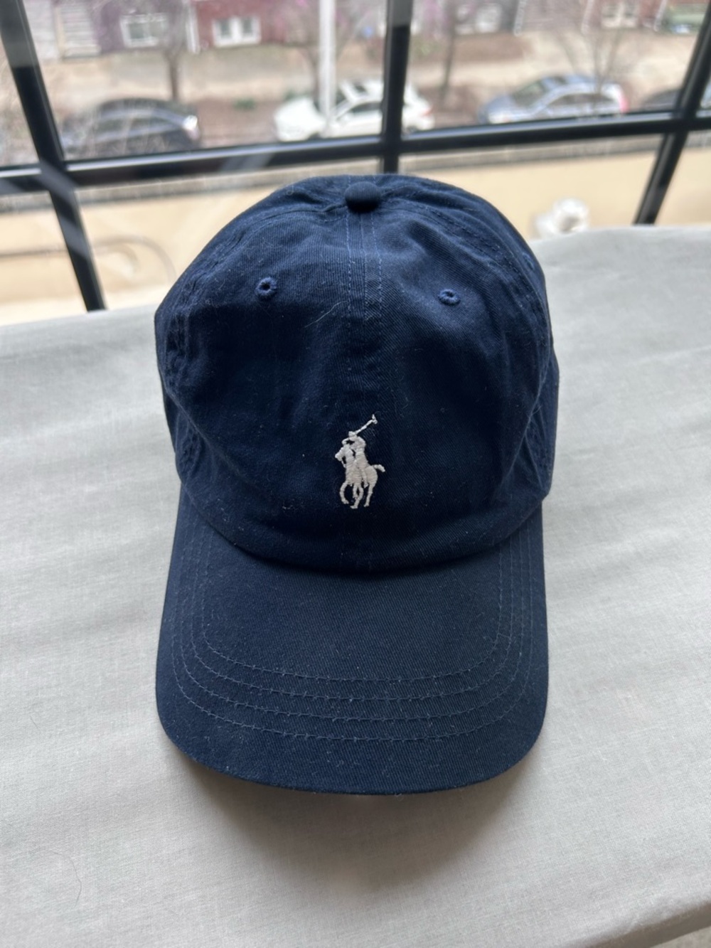 Polo by Ralph Lauren Navy Baseball Cap with Embroidered Logo